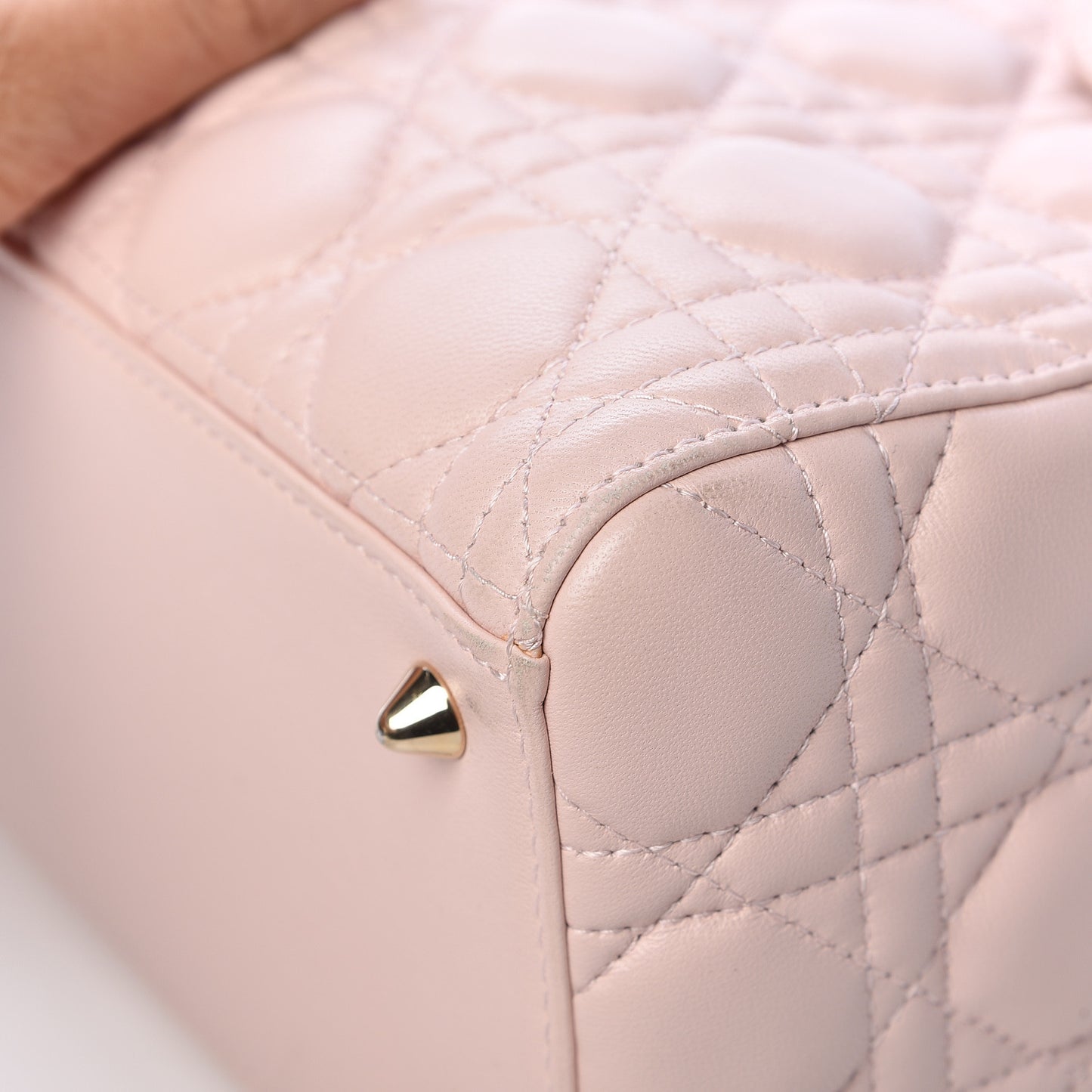 Lambskin Cannage Medium Lady Dior Light Pink