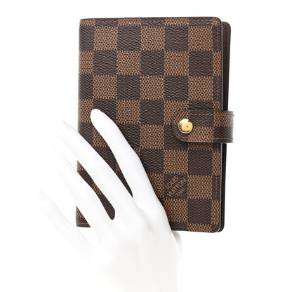 Louis Vuitton LOUIS VUITTON Damier Ebene Small Ring Agenda Cover 2 of 18