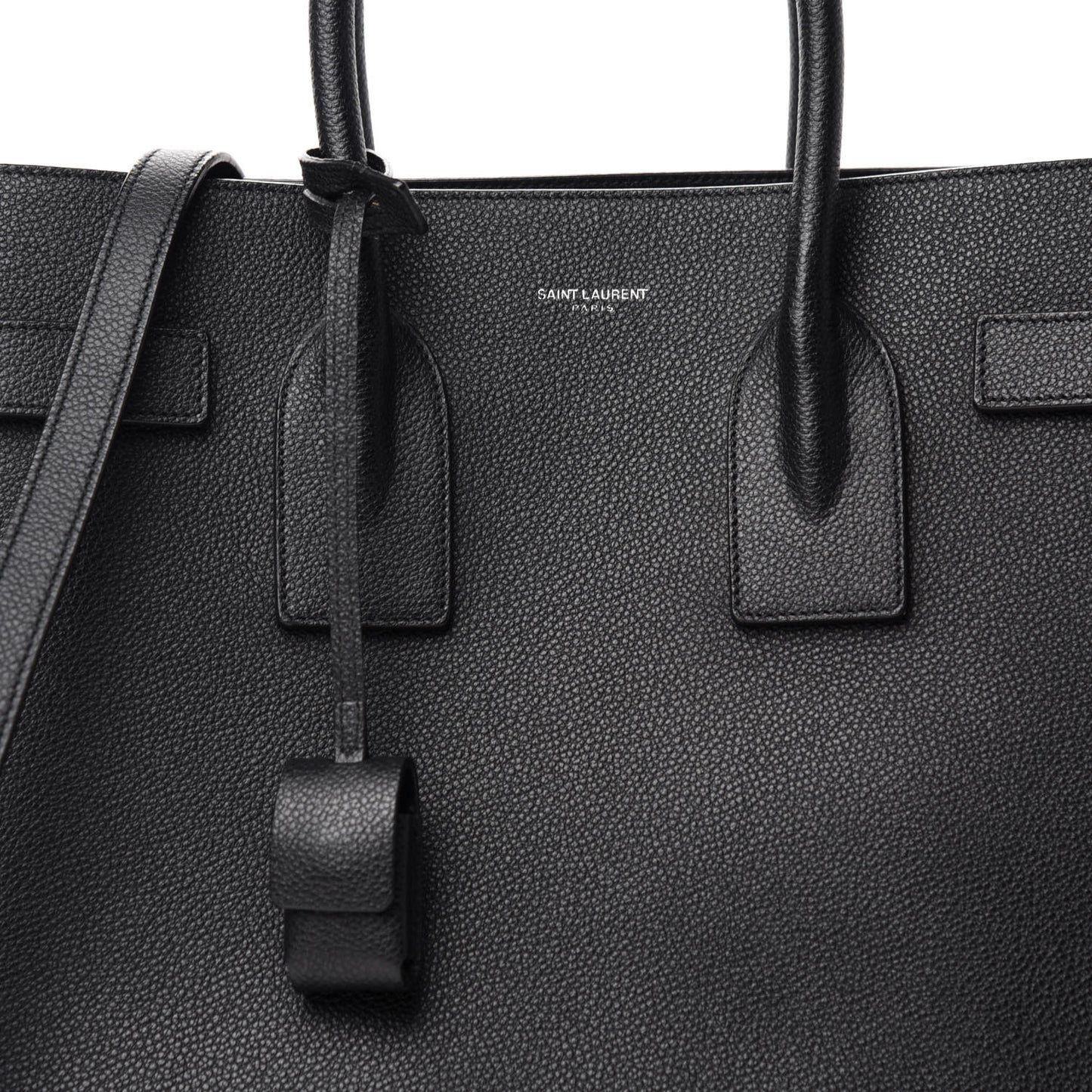 Grained Calfskin Small Sac De Jour Black