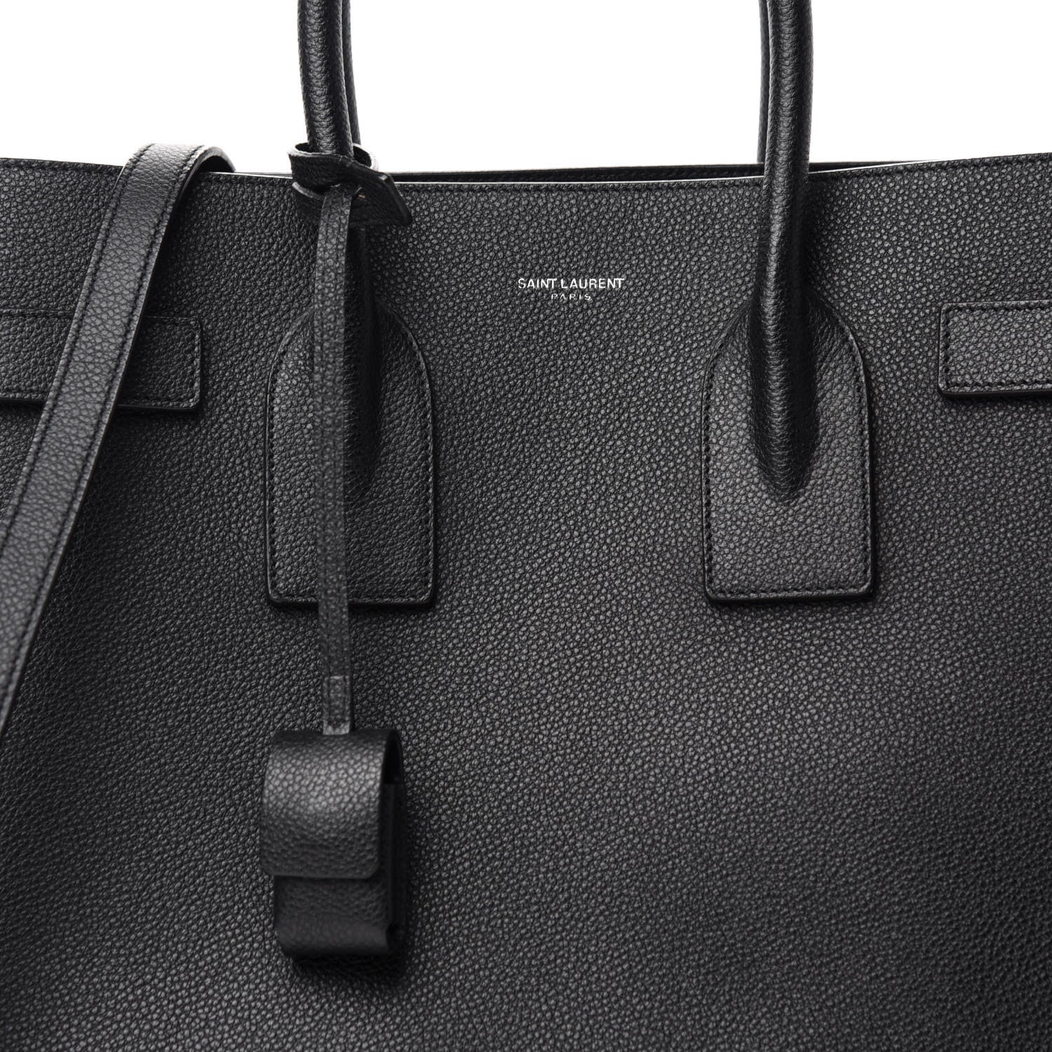 Saint Laurent Grained Calfskin Small Sac De Jour Black 11 of 11