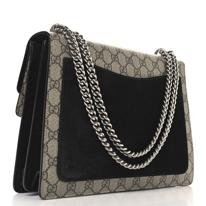 Gucci GG Supreme Monogram Medium Dionysus Shoulder Bag Black 3 of 11