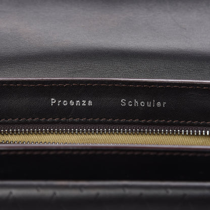 Proenza Schouler Diamond Calfskin Embossed Mini PS11 Classic Shoulder Bag Dark Brown 6 of 11