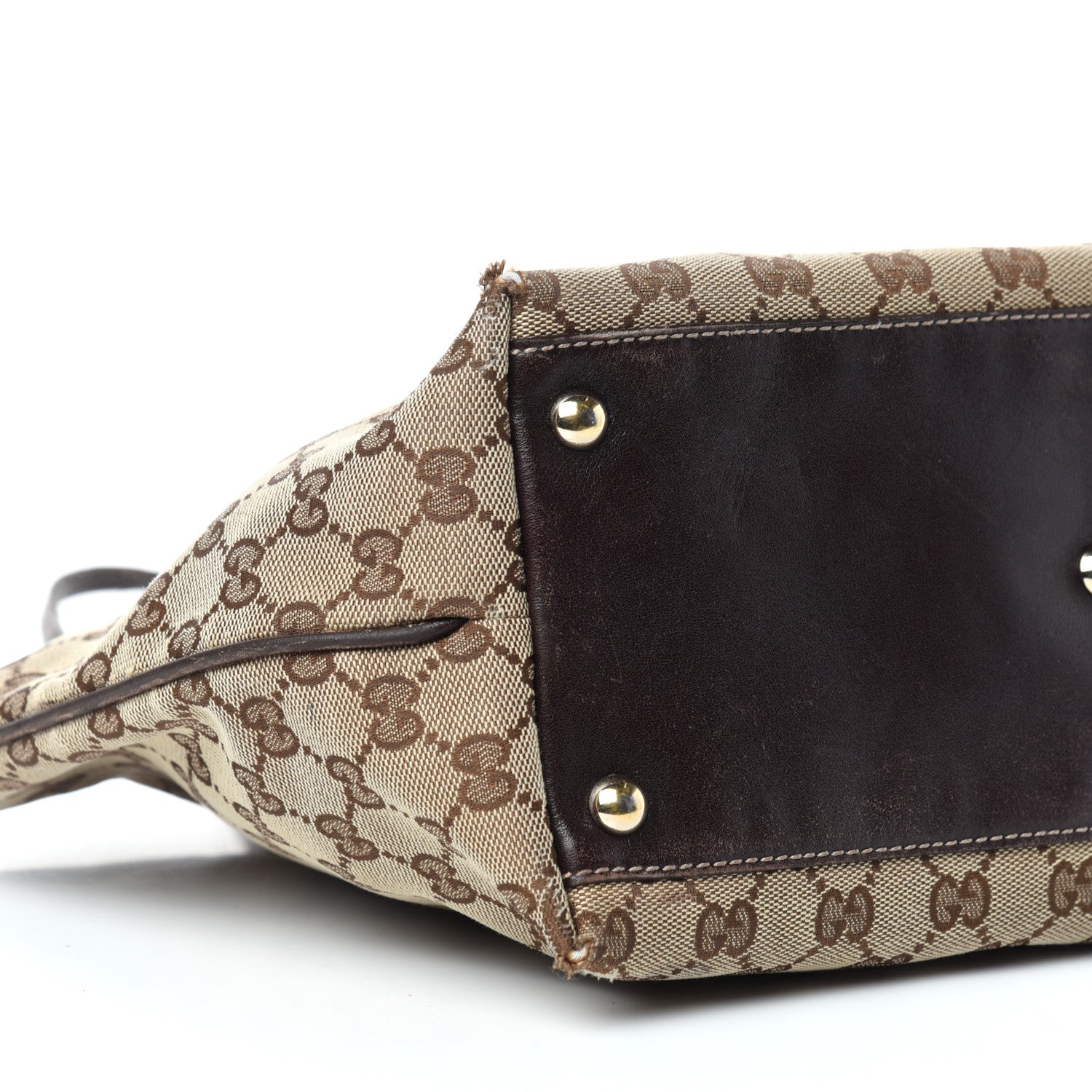 Gucci Monogram Medium New Britt Tote Brown 8 of 15