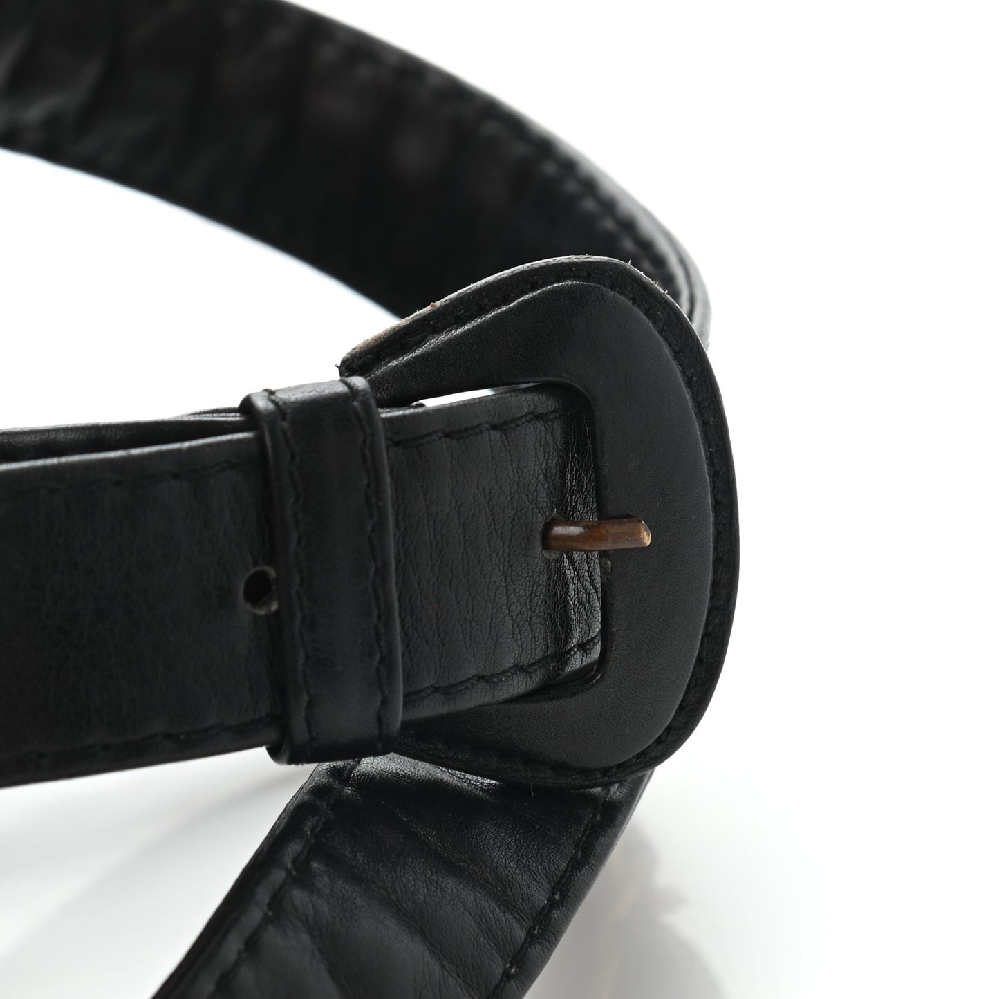 Lambskin CC Flap Waist Chain Belt Bag Black