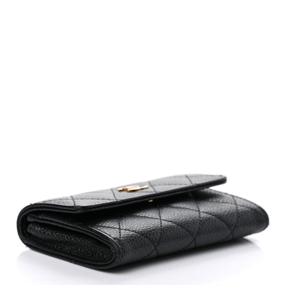 Chanel Caviar Quilted Flap Card Holder Black 4 of 8