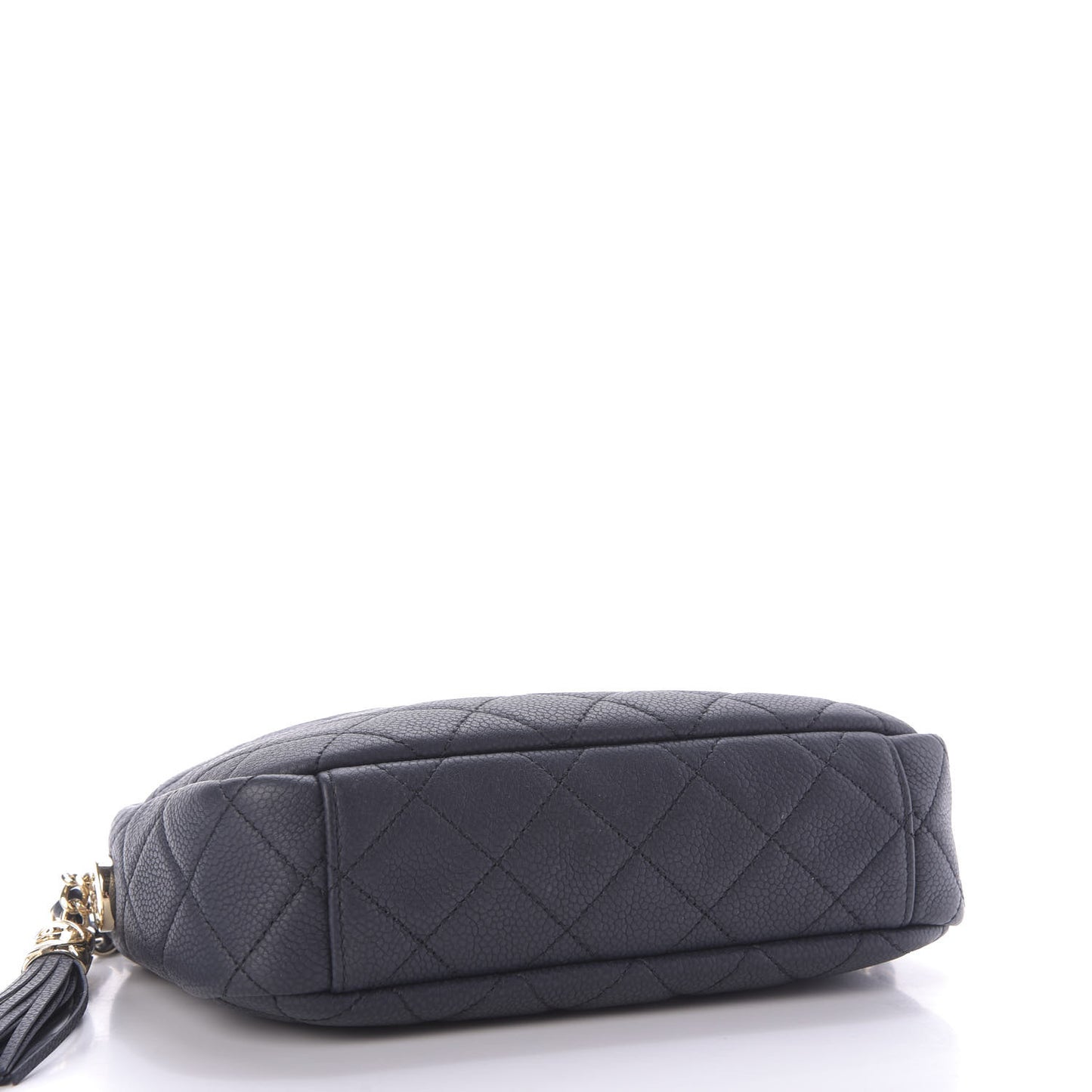 Caviar Quilted Small Coco Tassel Camera Case Dark Navy