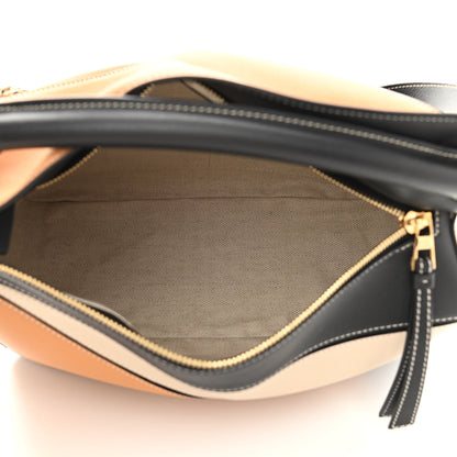 Loewe Grained Calfskin Medium Puzzle Bag Amber Light Oat 5 of 10
