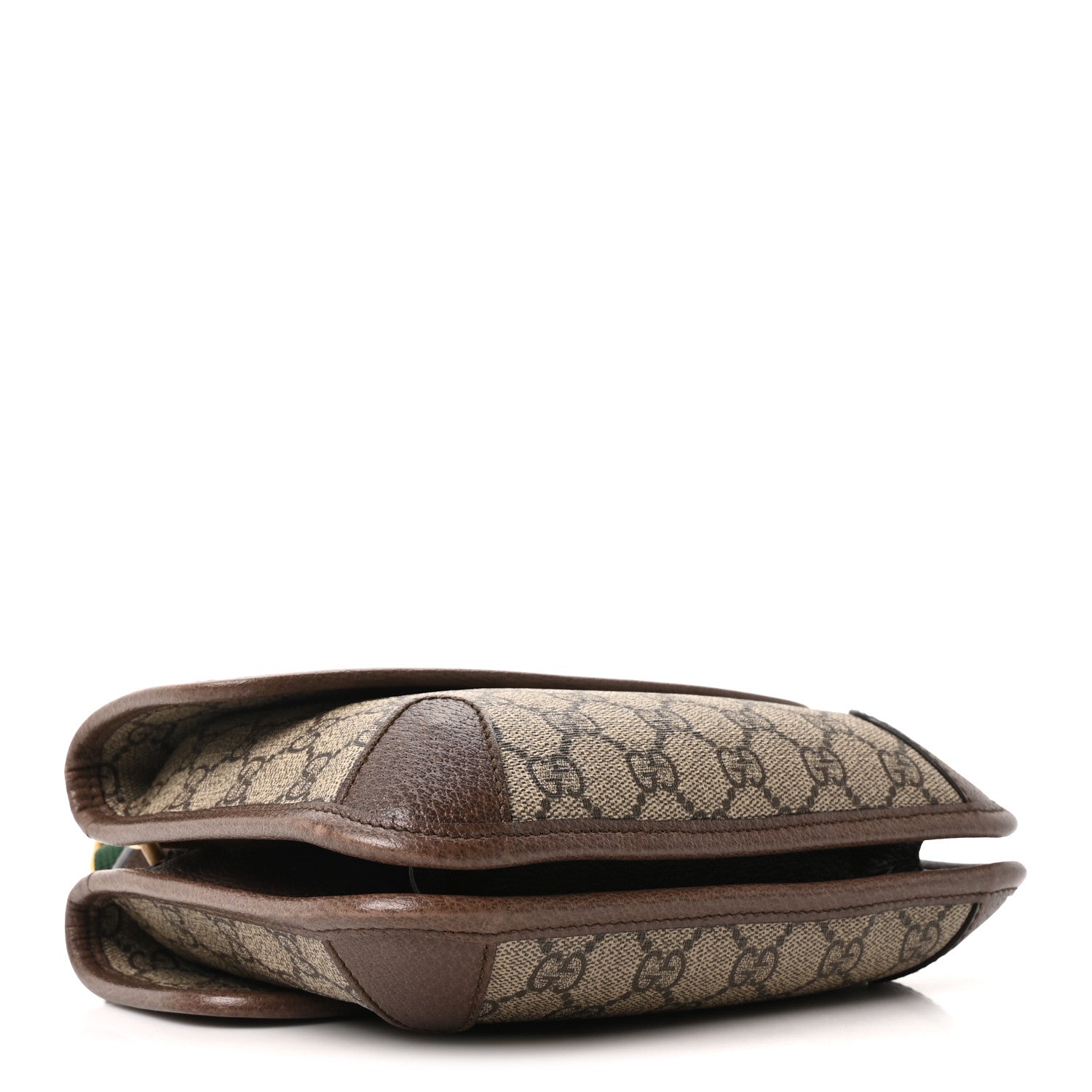 Gucci GG Supreme Monogram Web Small Neo Vintage Double Flap Messenger Bag Beige New Acero 4 of 10