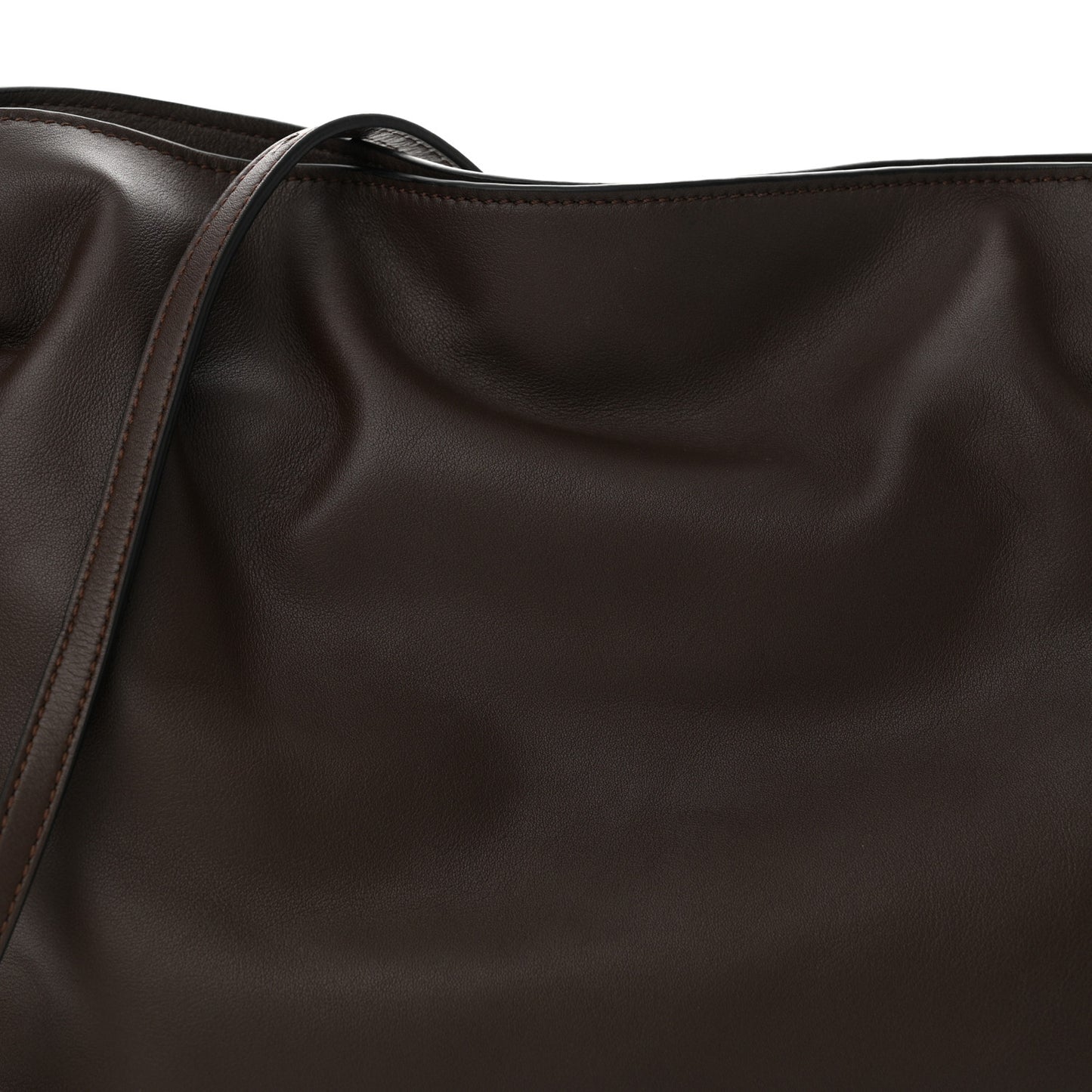 Nappa Medium Flamenco Knot Bag Chocolate