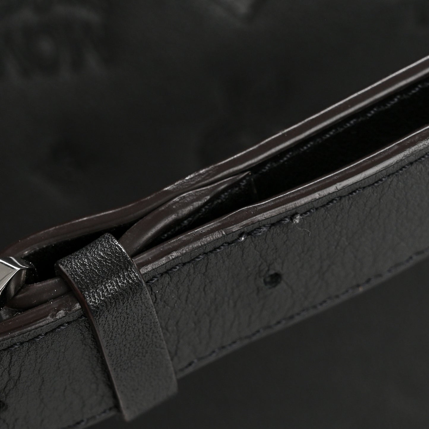Calfskin Ottomar Monogram Klara Medium Hobo Black