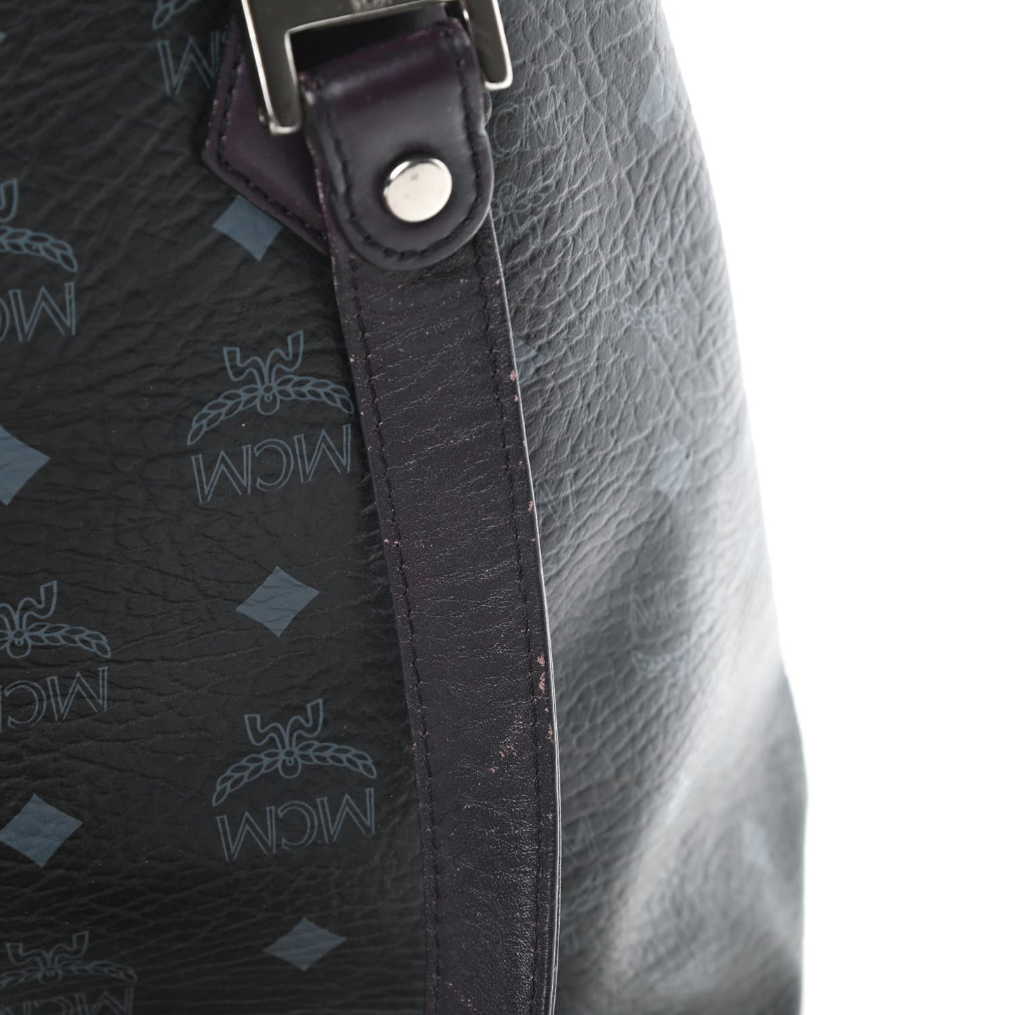 Visetos Striped Munich Lion Tote Black