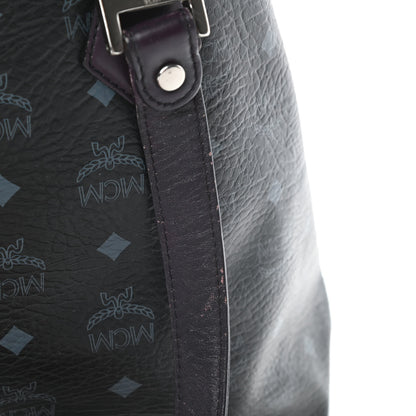 MCM Visetos Striped Munich Lion Tote Black 15 of 16