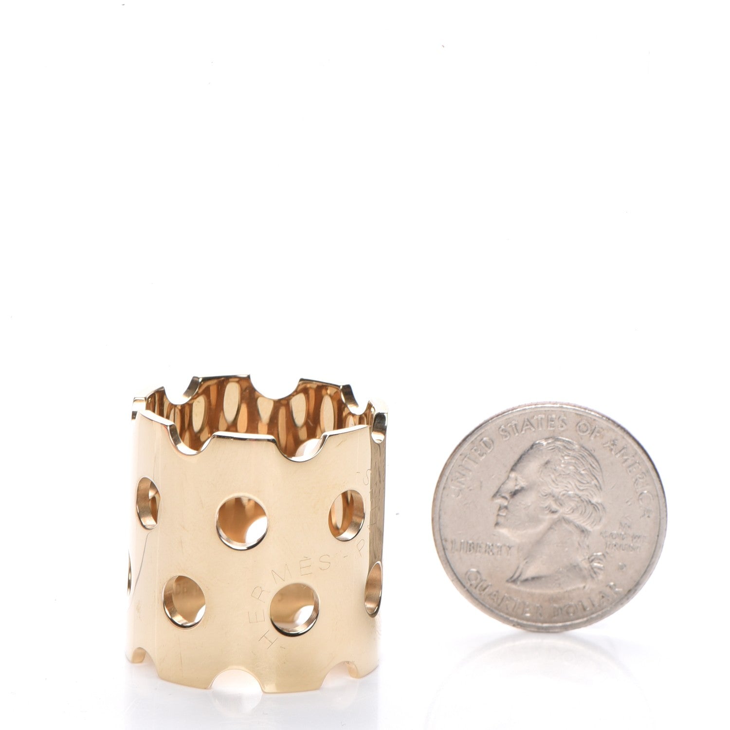 Hermes Permabrass Perfore Scarf Ring 2 of 5