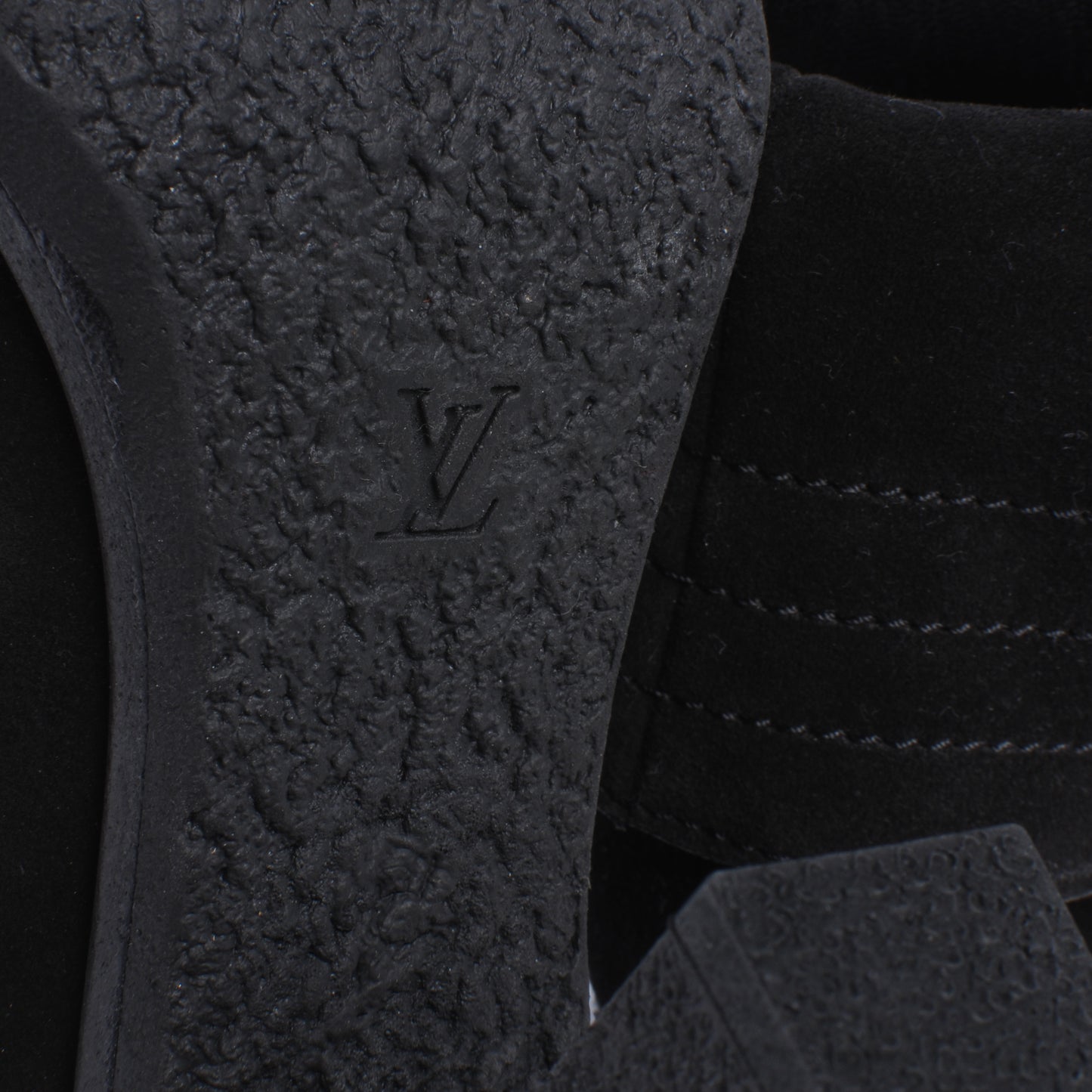 Suede Lace Up Ankle Boots 39.5 Black