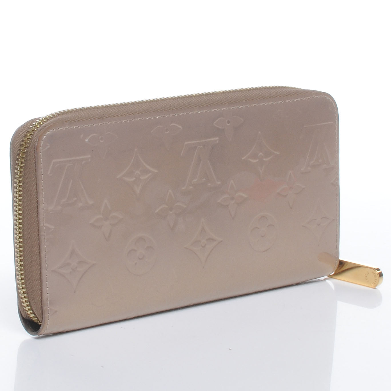Vernis Zippy Wallet Beige Poudre