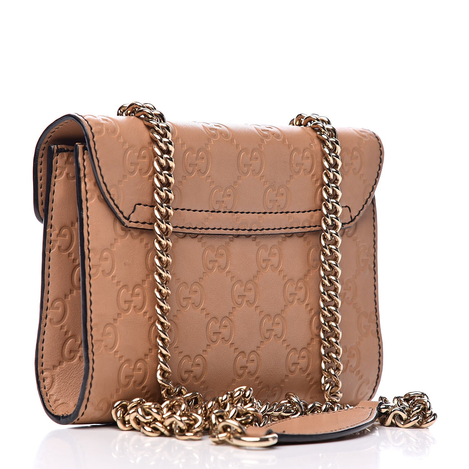 Gucci Guccissima Mini Emily Chain Shoulder Bag Camelia 3 of 13