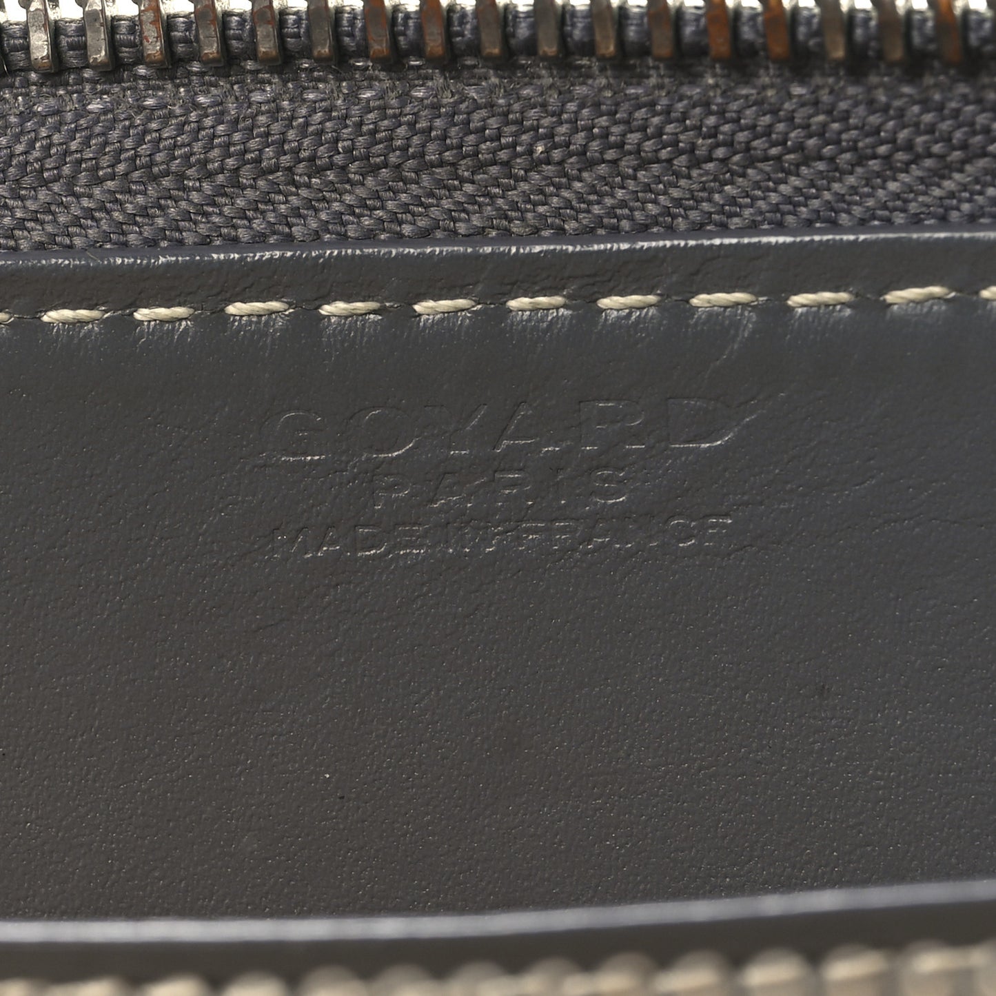 Goyardine Matignon Zip Around GM Wallet Grey