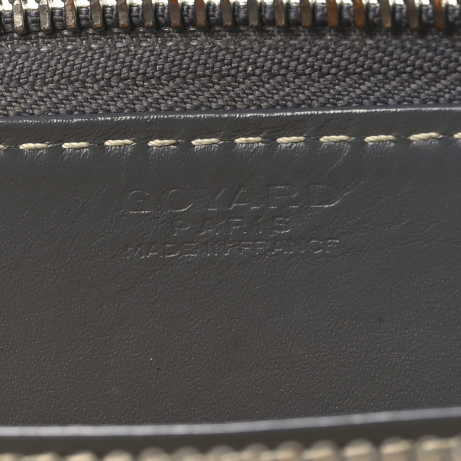Goyard Goyardine Matignon Zip Around GM Wallet Grey 6 of 10