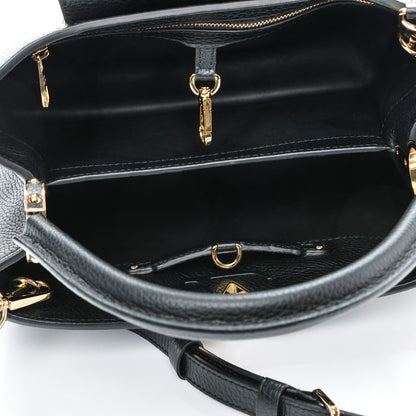 Louis Vuitton Taurillon Mechanical Flowers Capucines PM Black 5 of 6