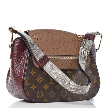 Louis Vuitton Ostrich Lizard Exotique Majestueux Shoulder Bag Bordeaux 3 of 9