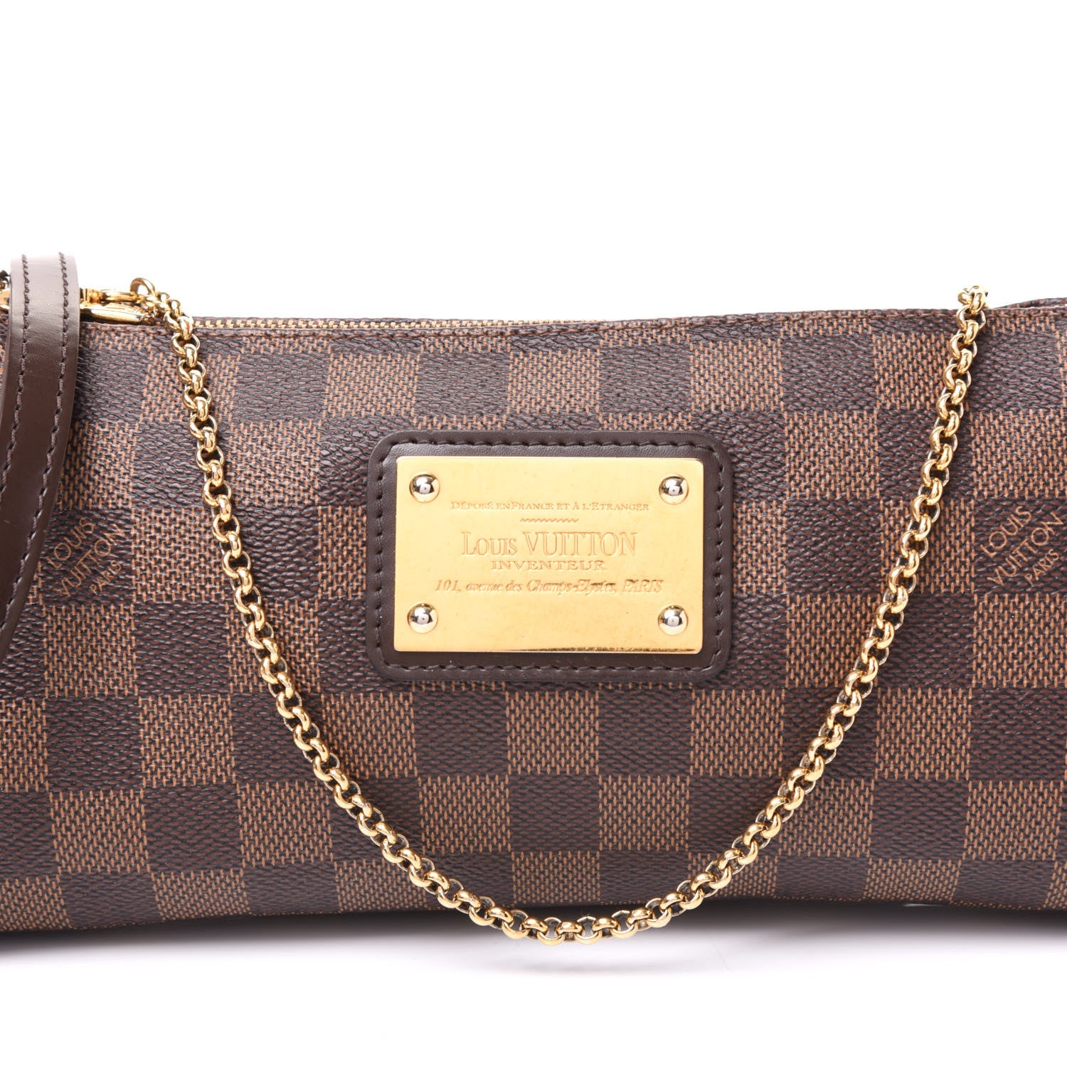 Louis Vuitton Damier Ebene Eva Clutch 9 of 9