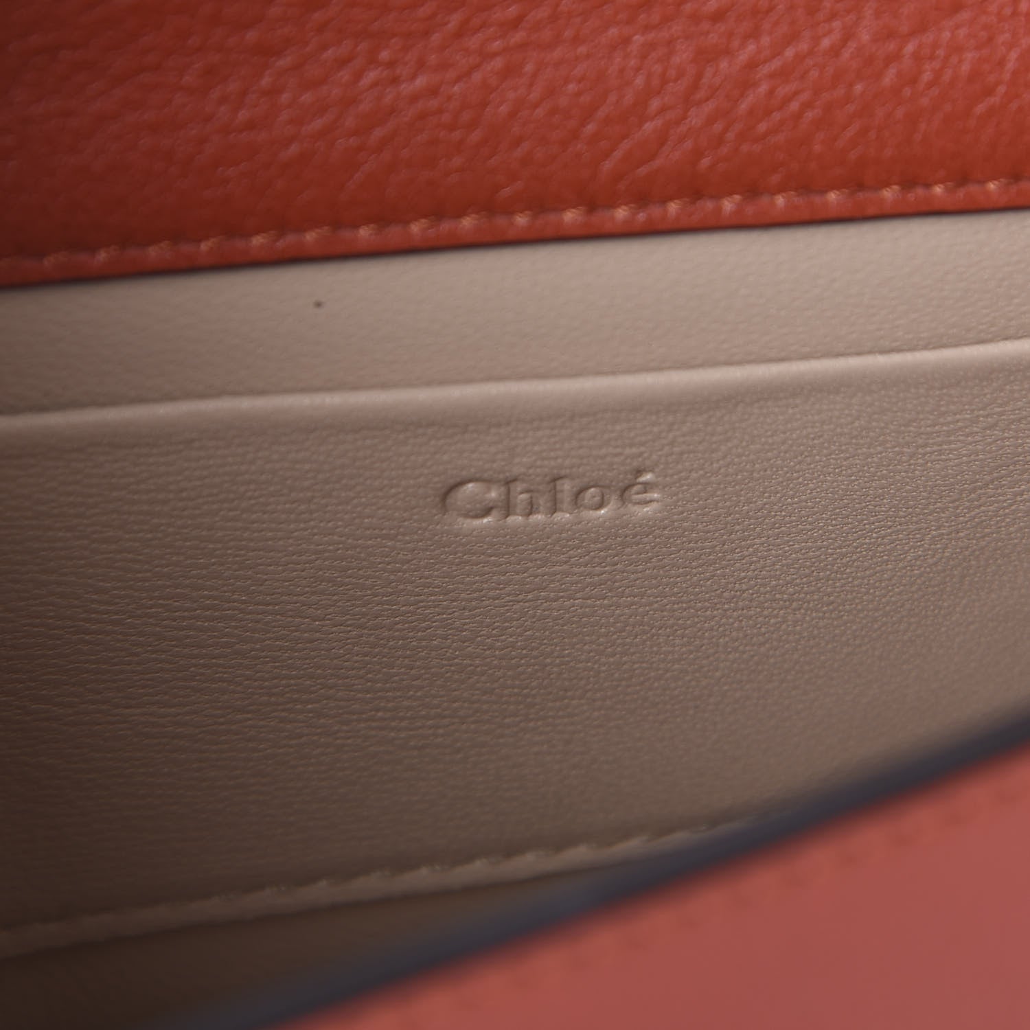 Chloe Calfskin Small Nile Bracelet Minaudiere Bag Sepia Red 8 of 9