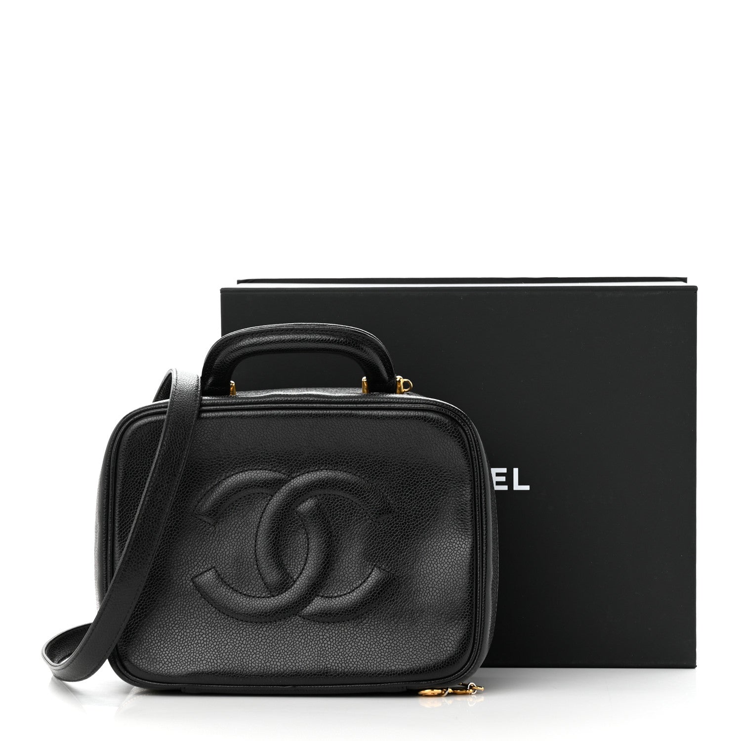 Chanel Caviar Timeless CC Vanity Case Black 13 of 13