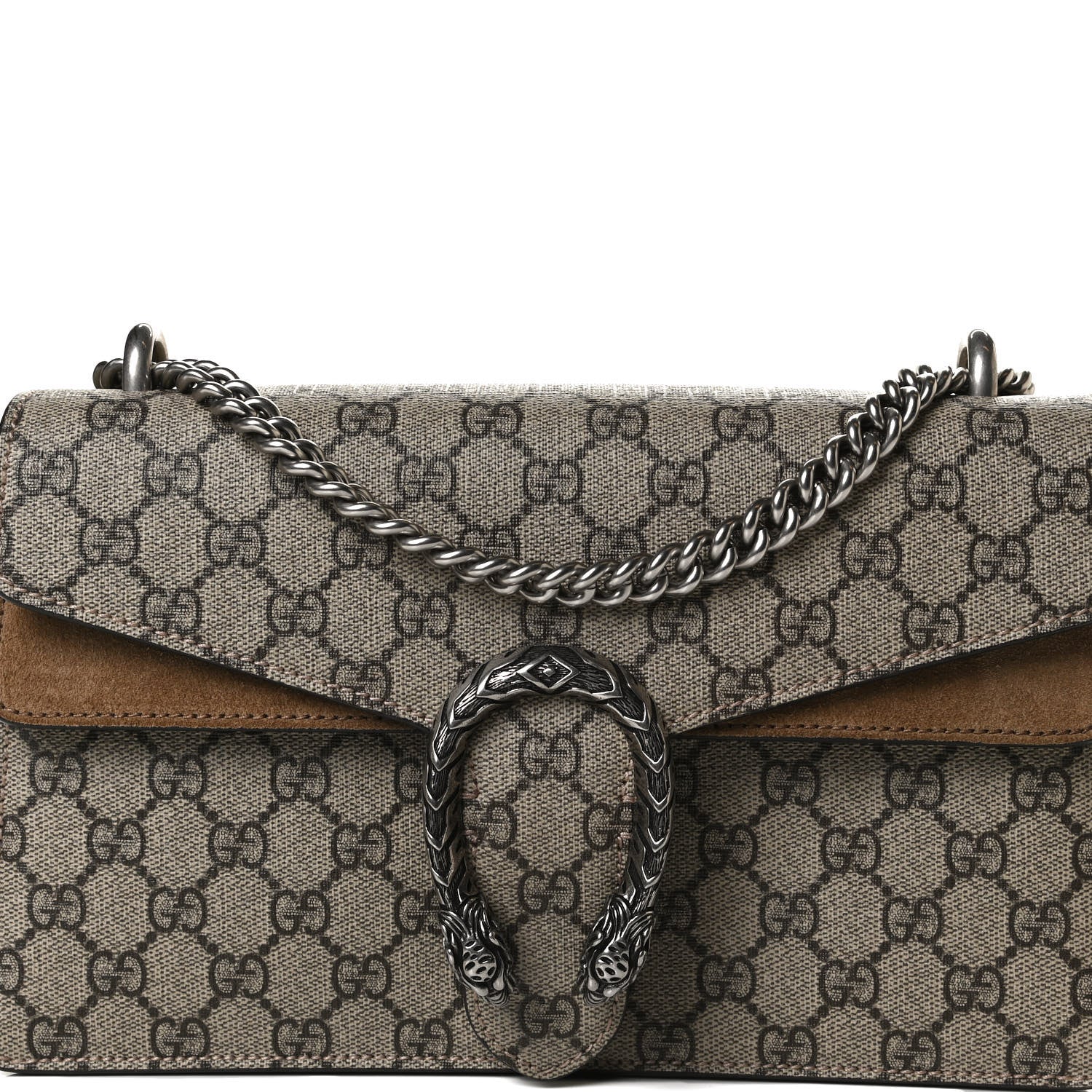 Gucci GG Supreme Monogram Small Dionysus Shoulder Bag Taupe 9 of 12