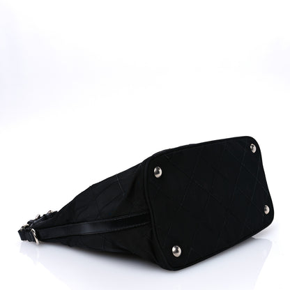 Prada Tessuto Nylon Stitched Hobo Black 4 of 12
