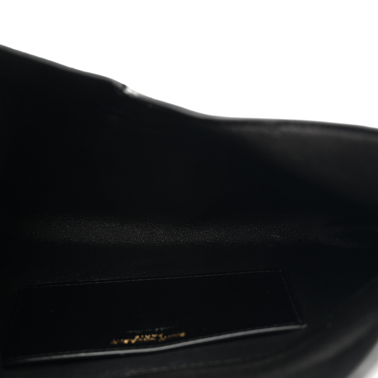 Saint Laurent Lambskin Small Cassandre Envelope Pouch Black 5 of 8