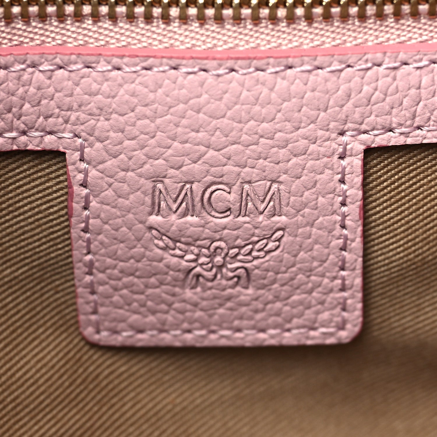 MCM Visetos Medium Crossbody Pouch Soft Pink 6 of 10