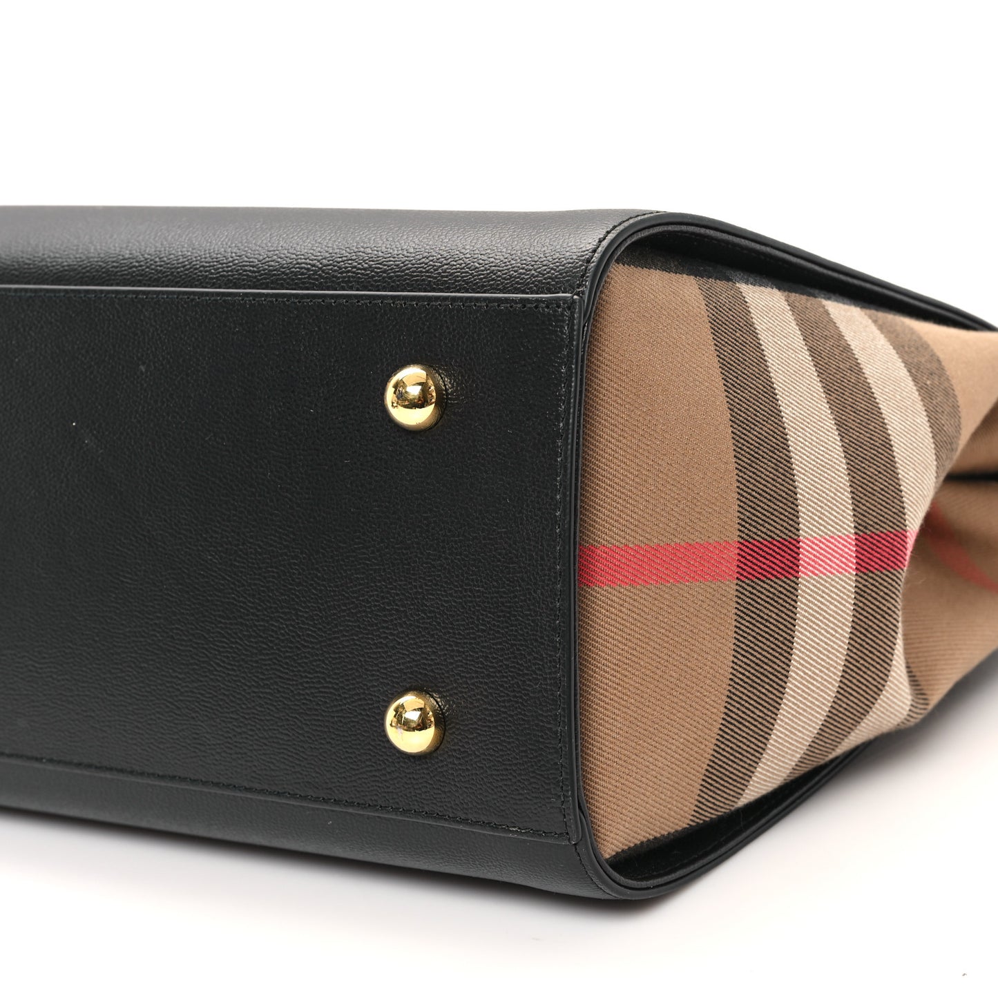 Calfskin Mega Check Medium Banwell Tote Black