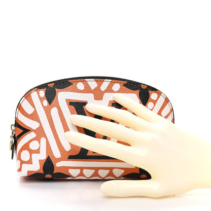 Louis Vuitton Monogram Giant Crafty Cosmetic Pouch Creme Caramel 2 of 7