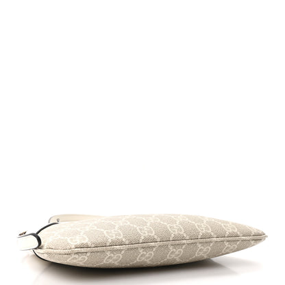 Gucci GG Monogram Calfskin Small Emblem Shoulder Bag Beige Mystic White 7 of 19