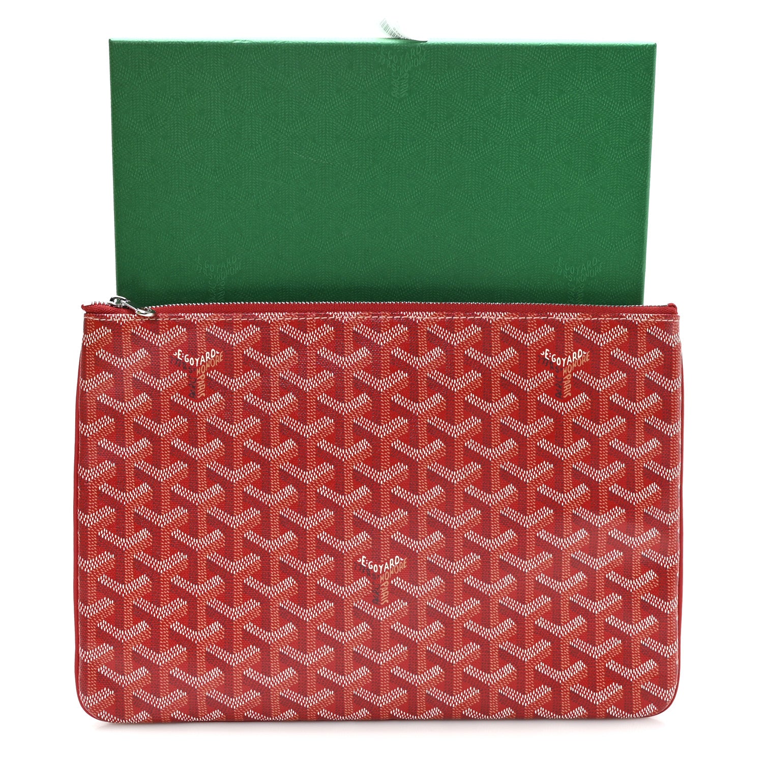 Goyard Goyardine Senat Pochette MM Red 8 of 8