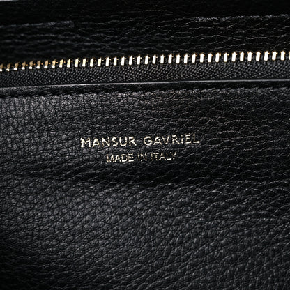 Mansur Gavriel Pebbled Calfskin Mini Zip Multitude Tote Black 6 of 16