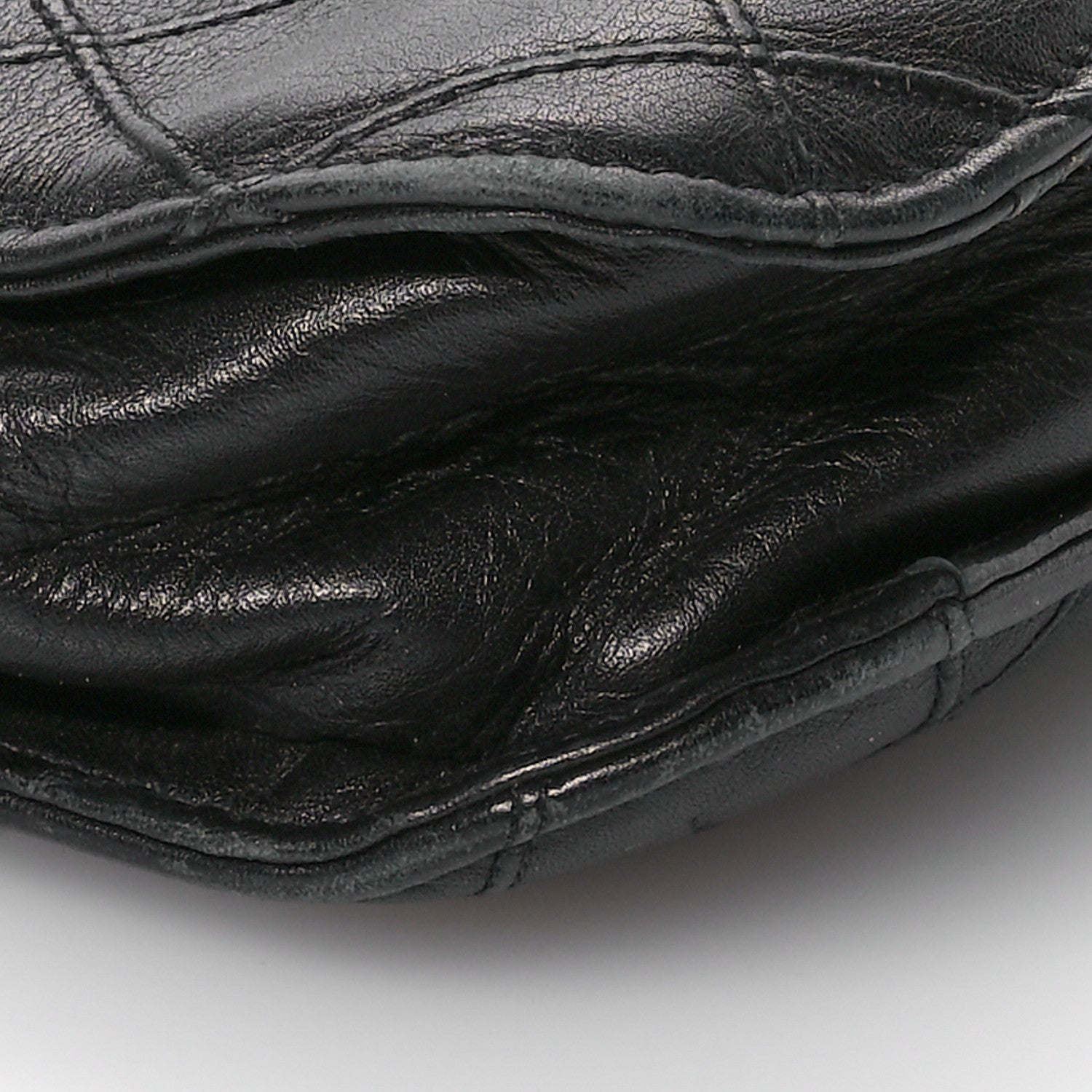 Chanel Lambskin Stitched Briefcase Bag Black 10 of 14