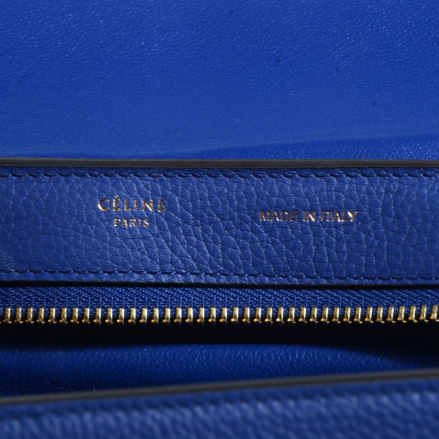 Drummed Calfskin Suede Small Trapeze Indigo
