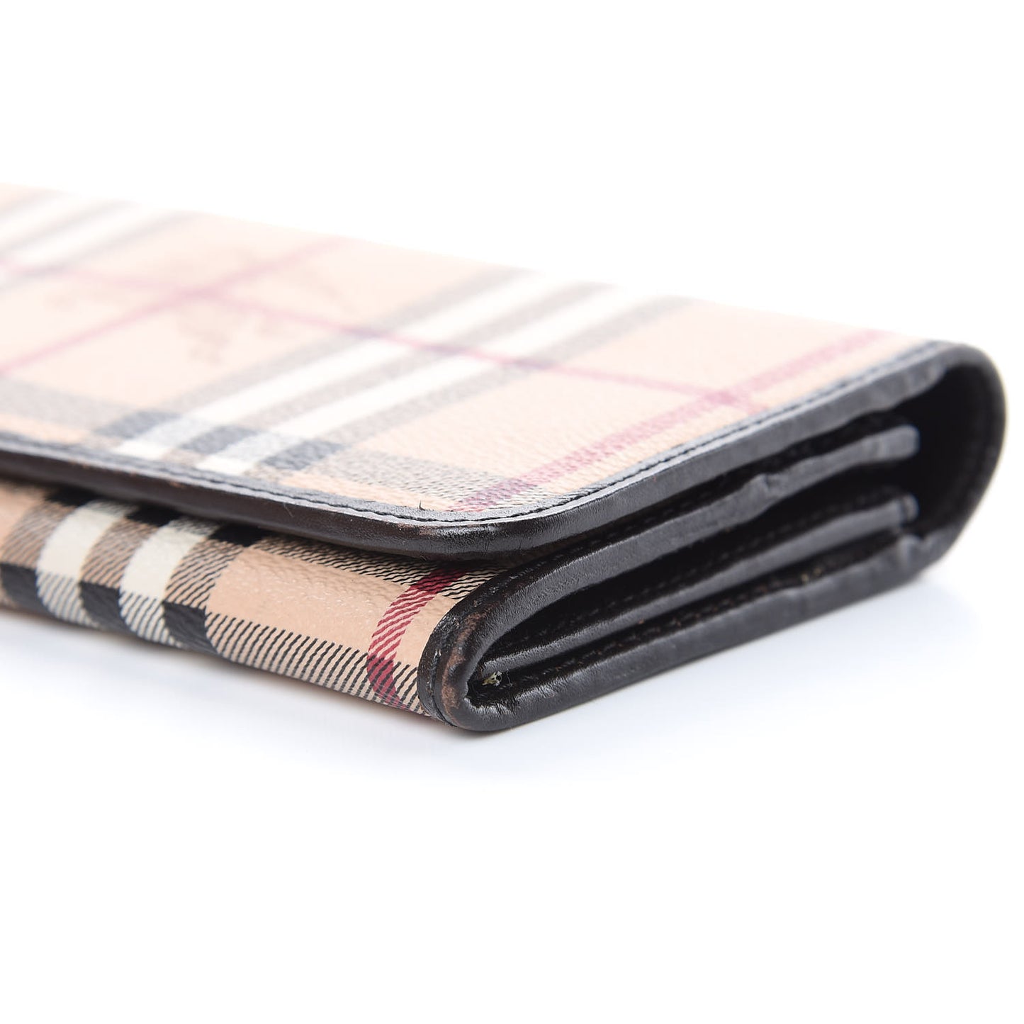 Haymarket Check Penrose Continental Wallet Chocolate