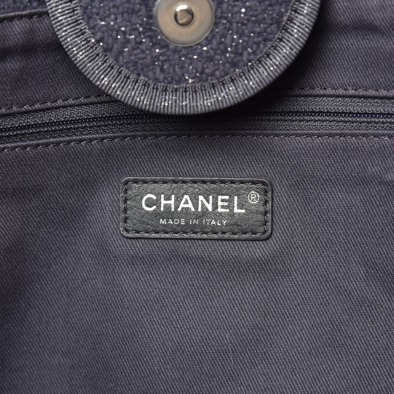 Chanel Lurex Boucle Medium Deauville Tote Grey 7 of 10