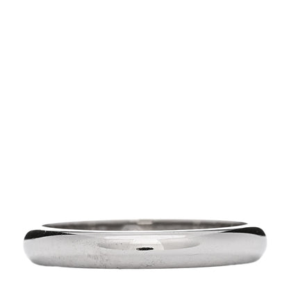 Cartier Platinum Diamond 2.6mm 1895 Wedding Band Ring 45 3.25 3 of 5