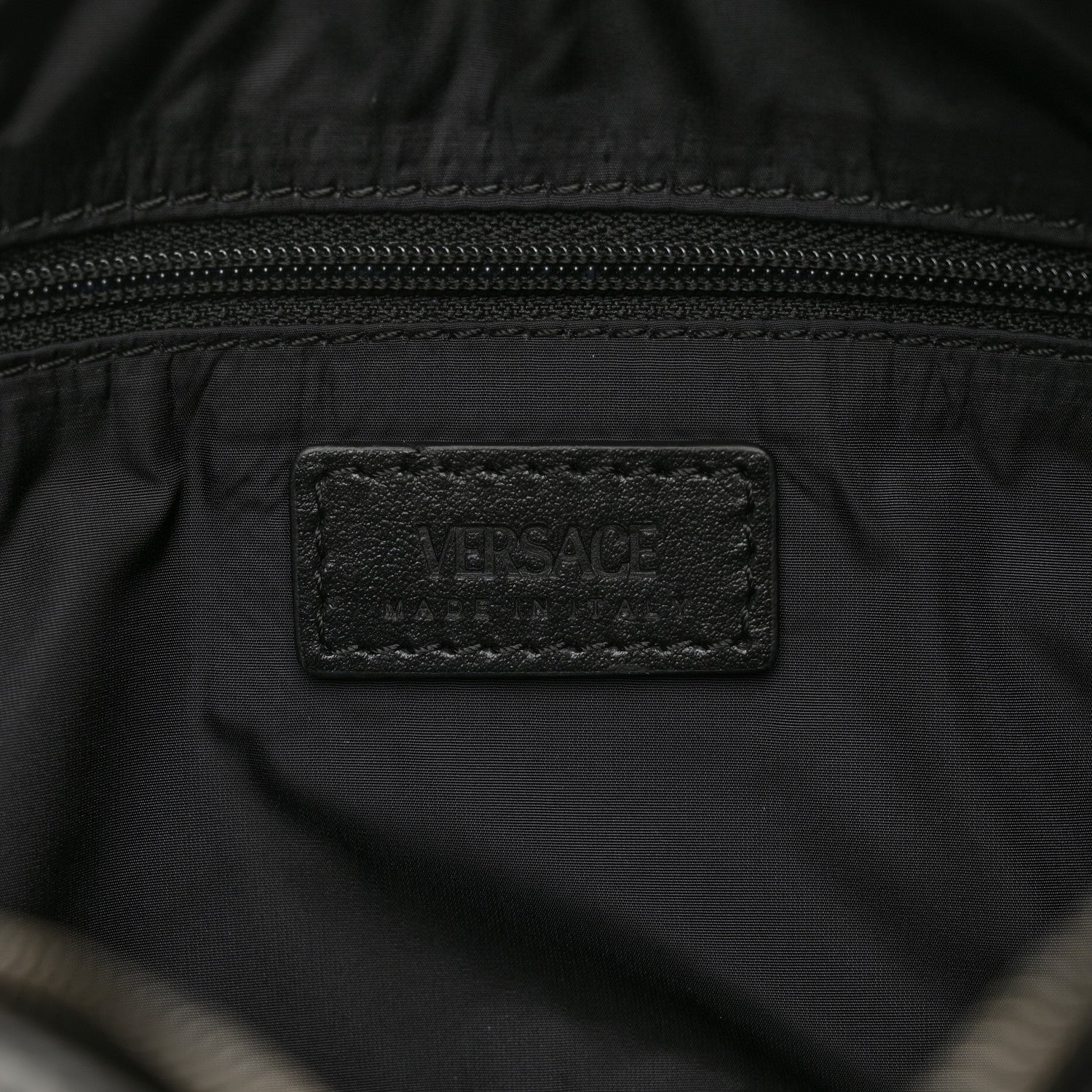 Versace Calfskin Messenger Bag Black 5 of 8