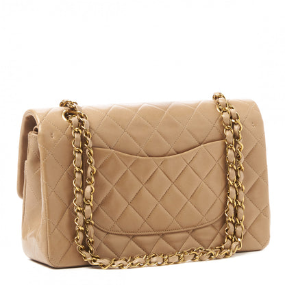 Chanel Lambskin Quilted Medium Double Flap Beige 2 of 10