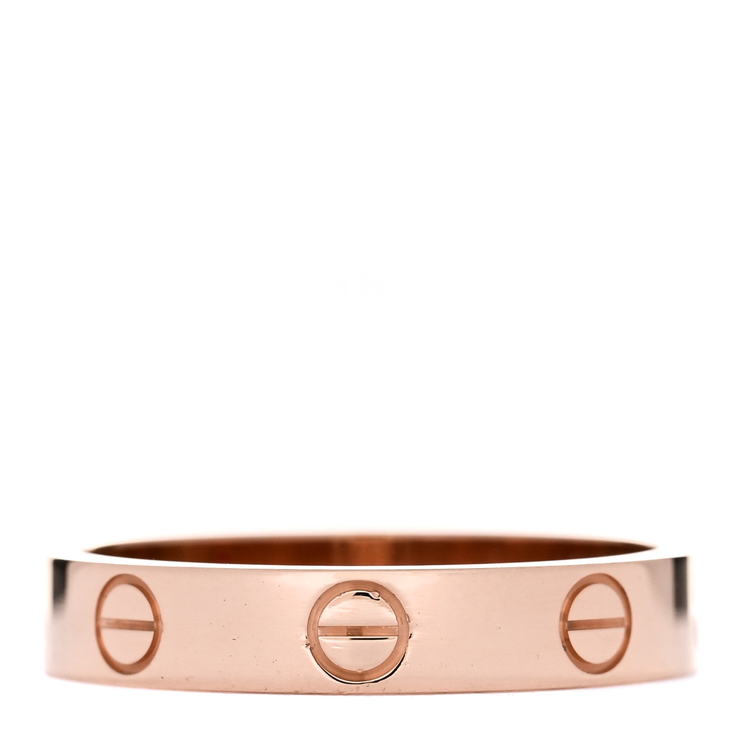 Cartier 18K Pink Gold 3.5mm LOVE Wedding Band Ring 53 6.25 3 of 5
