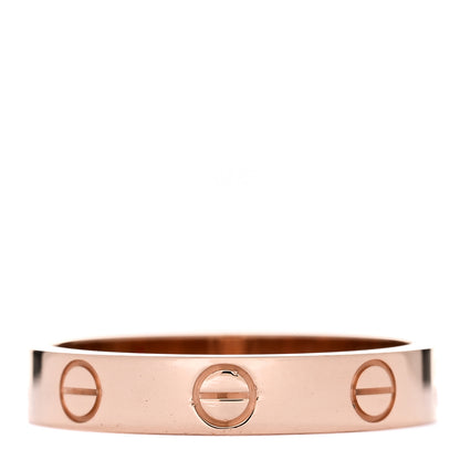 Cartier 18K Pink Gold 3.5mm LOVE Wedding Band Ring 53 6.25 3 of 5