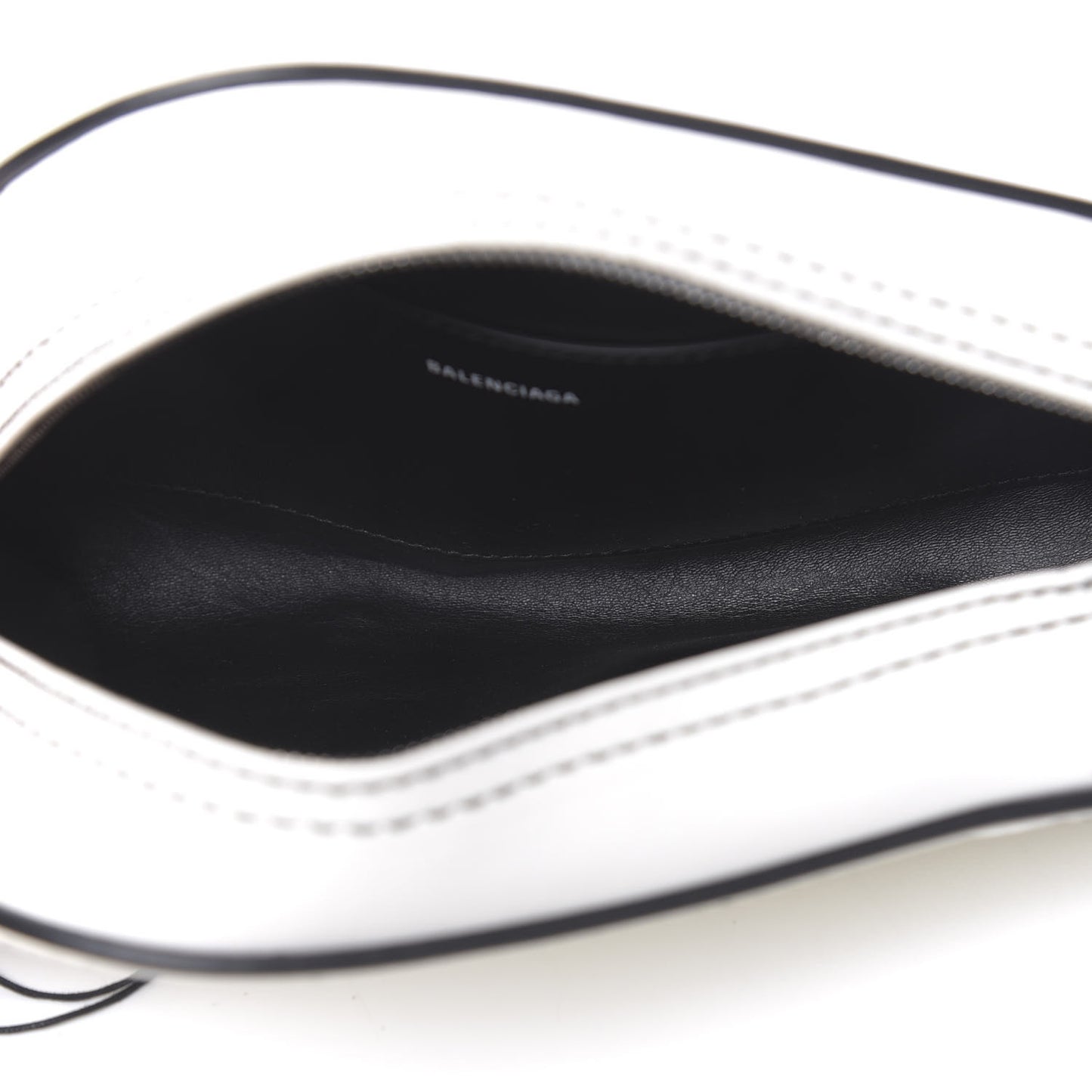 Calfskin Quilted Car Clutch S White