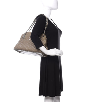 Chanel Patent Quilted Large Just Mademoiselle Bowling Bag Gris Fonce 2 of 10