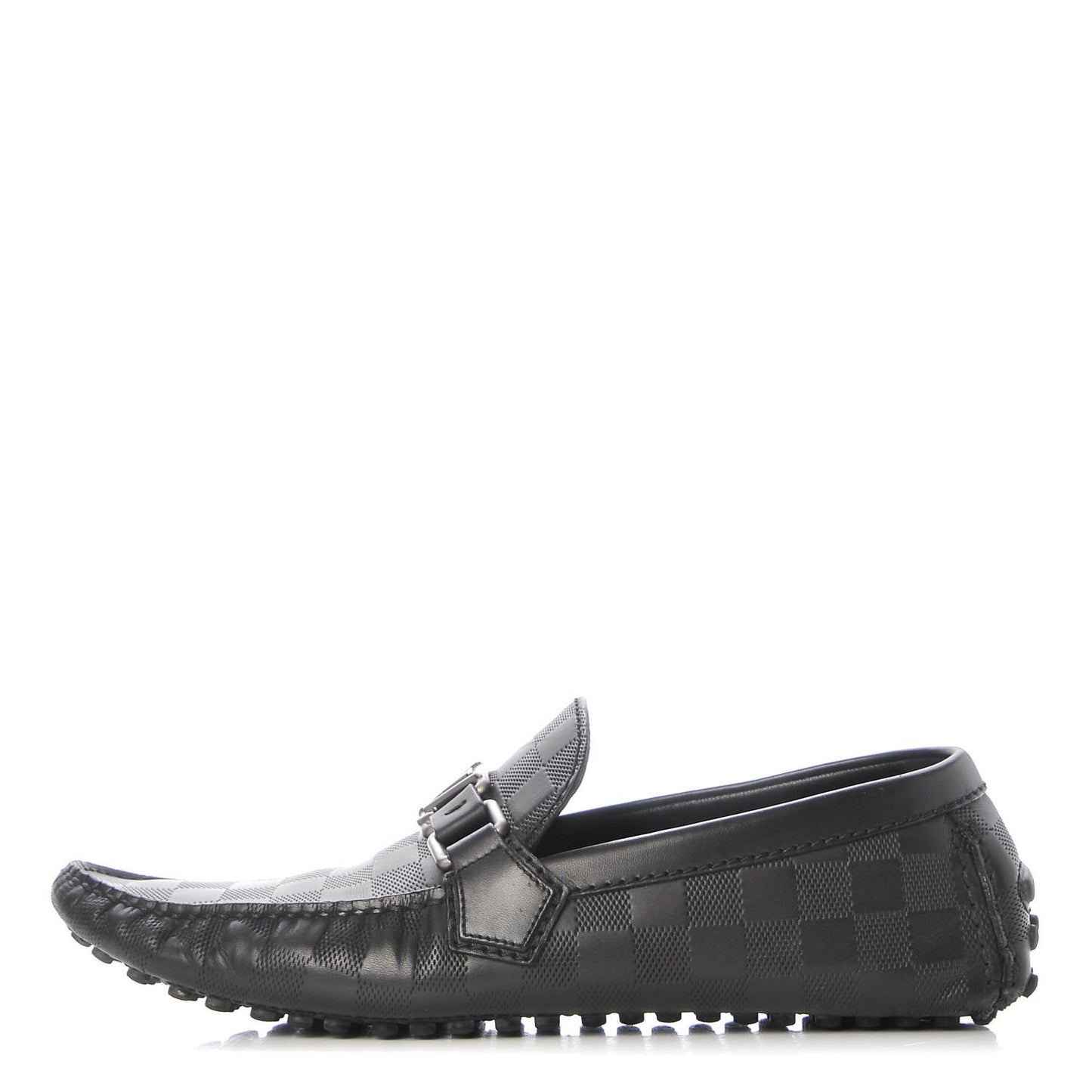Mens Damier Hockenheim Moccasin Loafers 6 Onyx