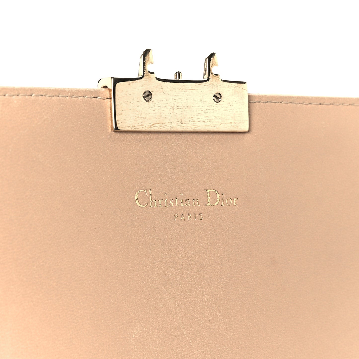 Lambskin Cannage Miss Dior Promenade Pouch Beige