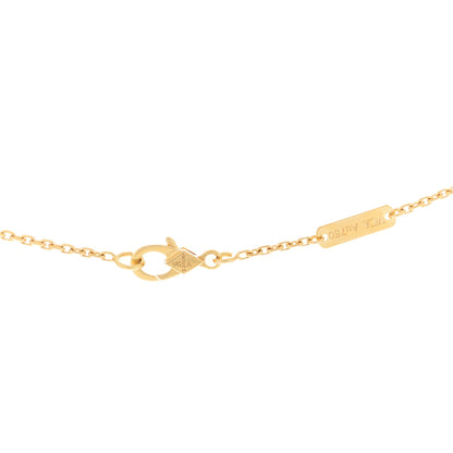 Van Cleef & Arpels 18K Yellow Gold Carnelian Vintage Alhambra Pendant Necklace 2 of 3